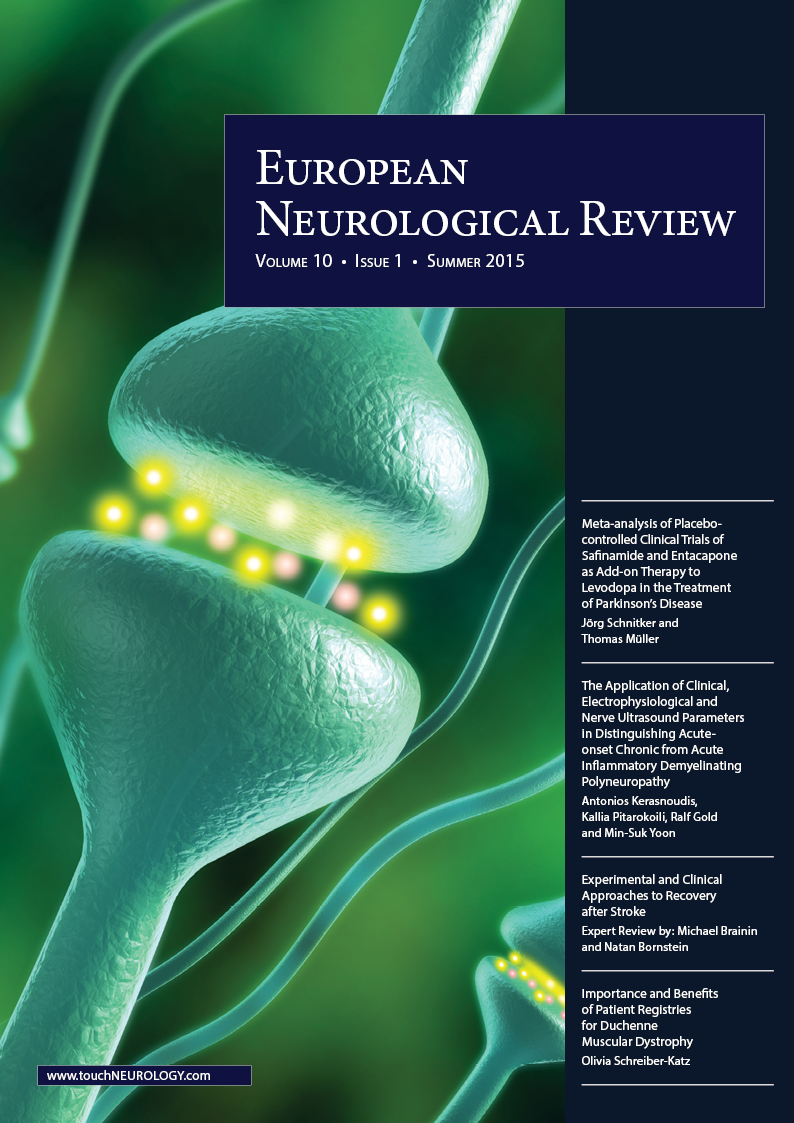 EUROPEAN NEUROLOGICAL REVIEW VOLUME 10 ISSUE 1 SUMMER 2015
